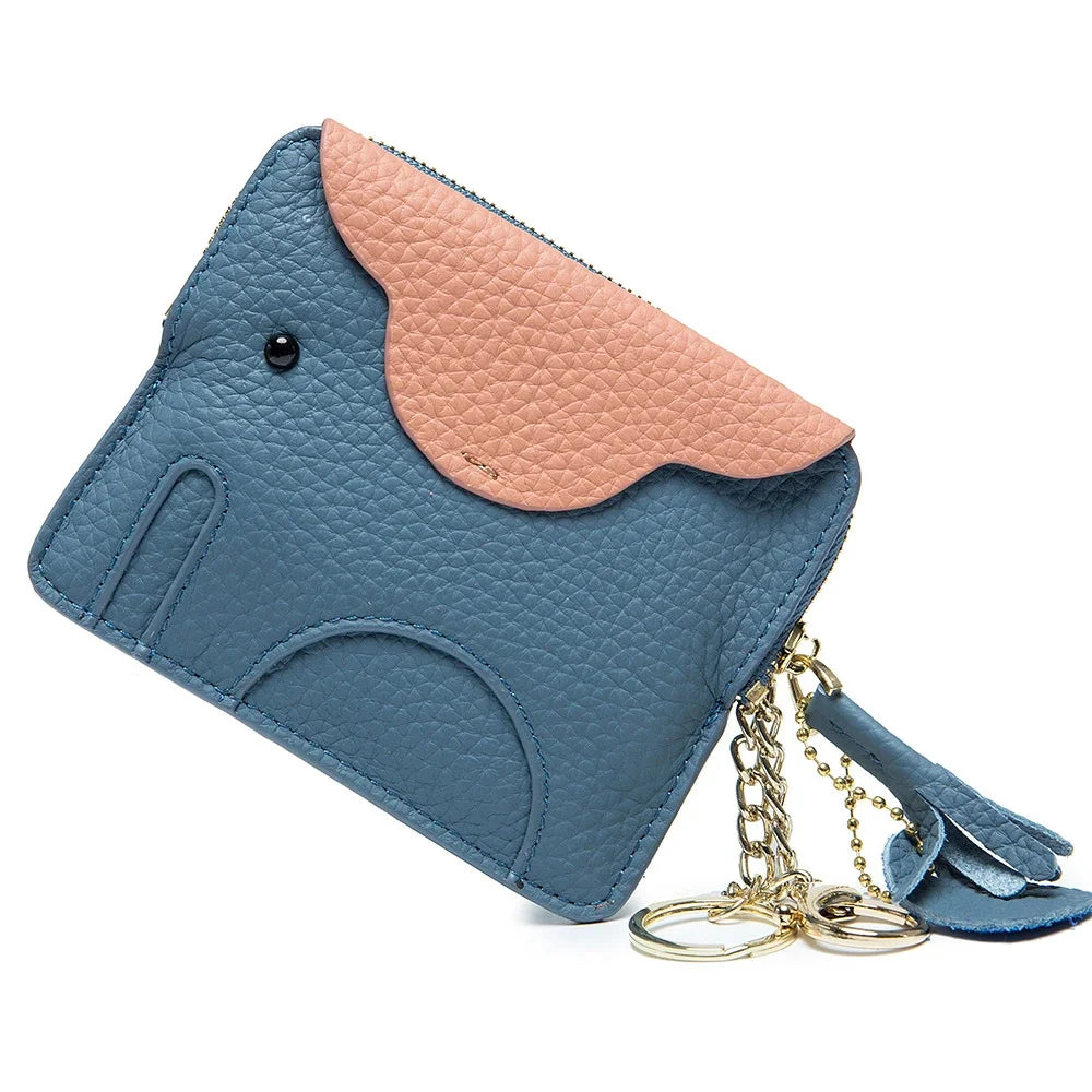 Purse Genuine Leather Elephant Mini Creative Cute Coin Bag