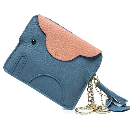 Purse Genuine Leather Elephant Mini Creative Cute Coin Bag