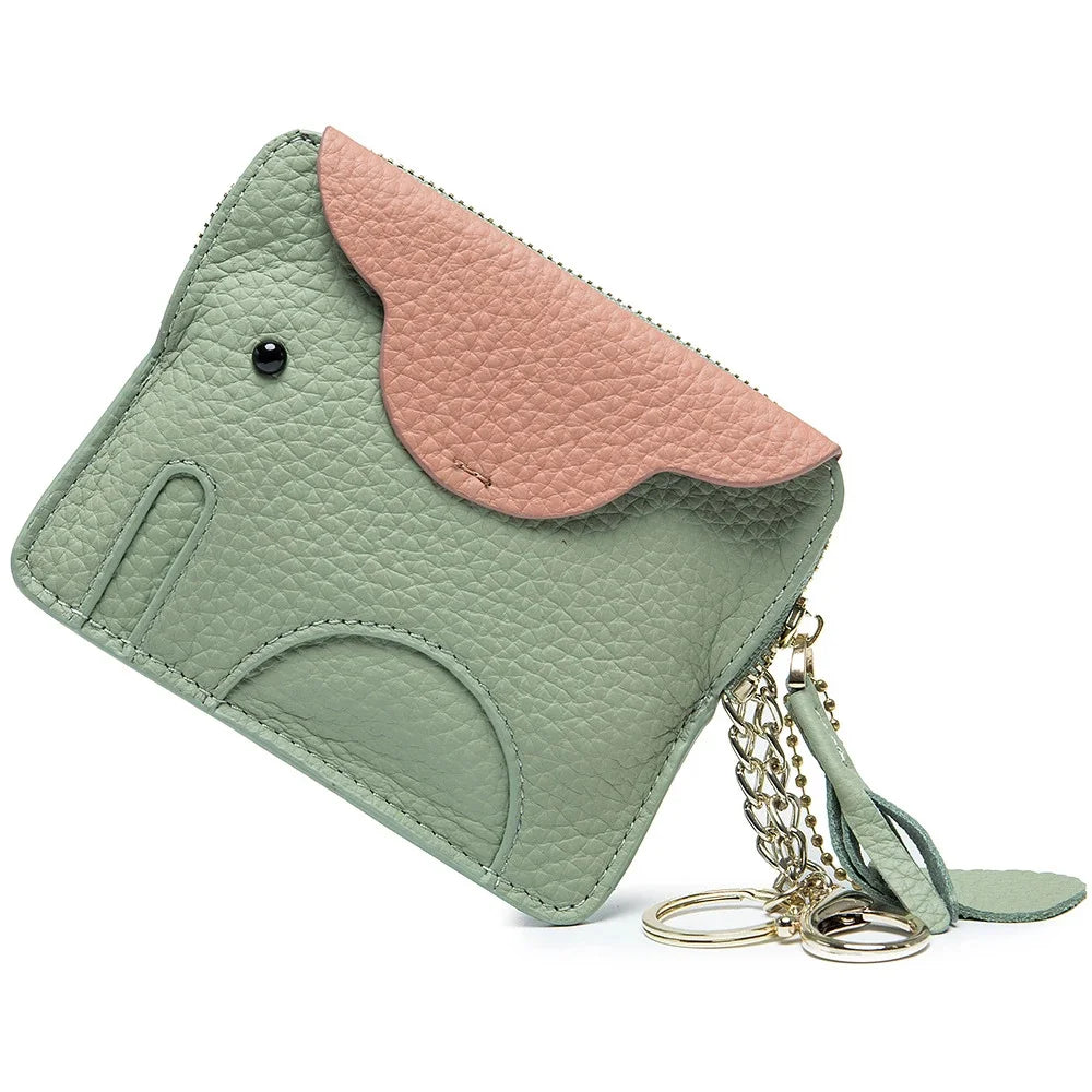 Purse Genuine Leather Elephant Mini Creative Cute Coin Bag