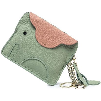 Purse Genuine Leather Elephant Mini Creative Cute Coin Bag