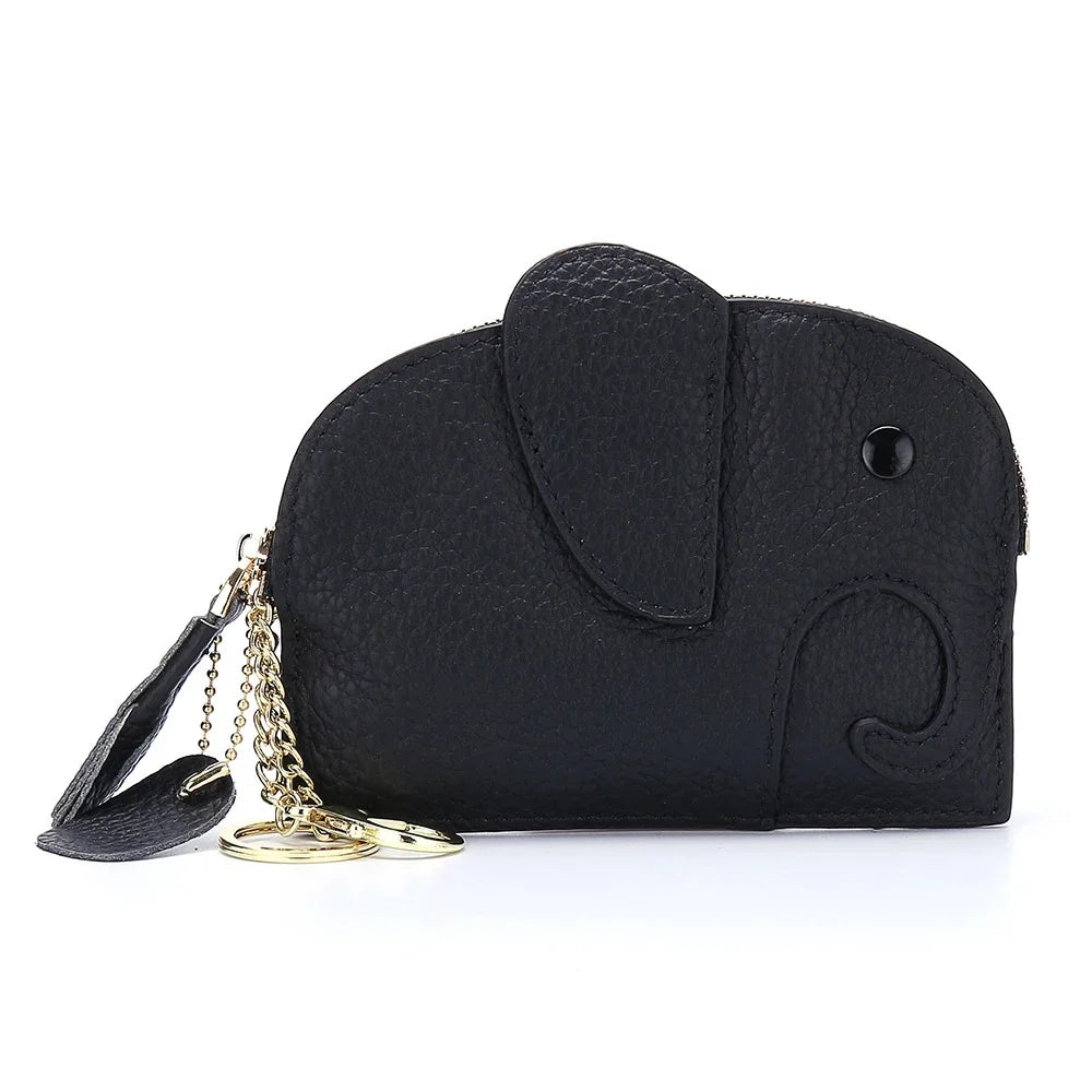 Purse Genuine Leather Elephant Mini Creative Cute Coin Bag