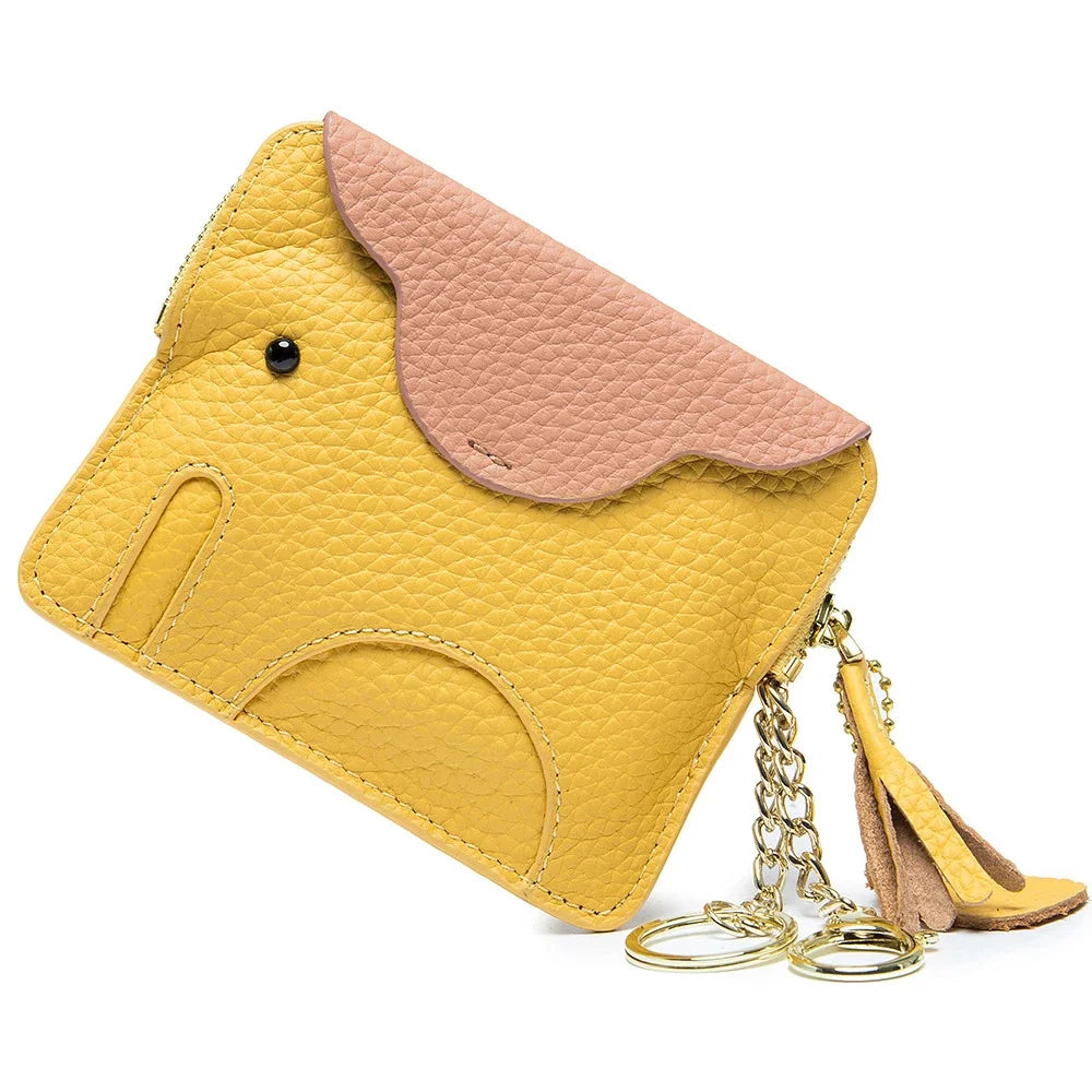 Purse Genuine Leather Elephant Mini Creative Cute Coin Bag