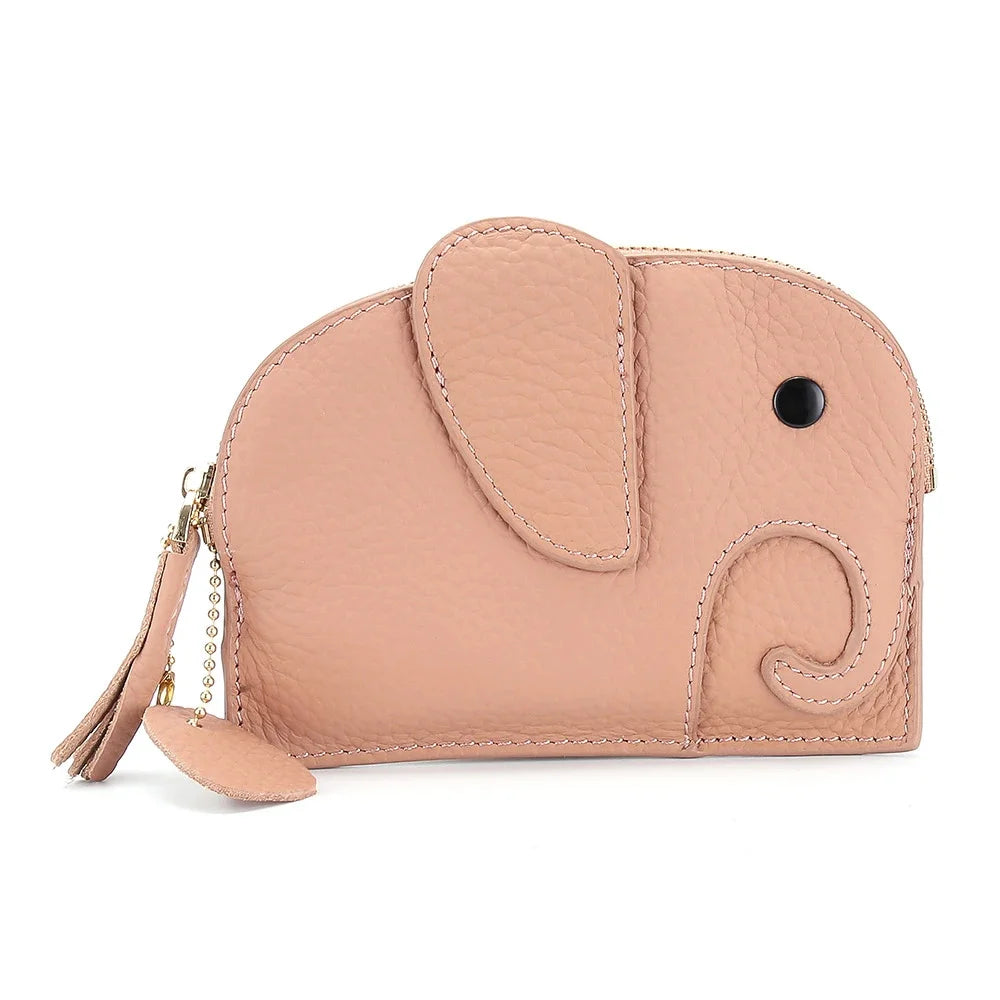 Purse Genuine Leather Elephant Mini Creative Cute Coin Bag