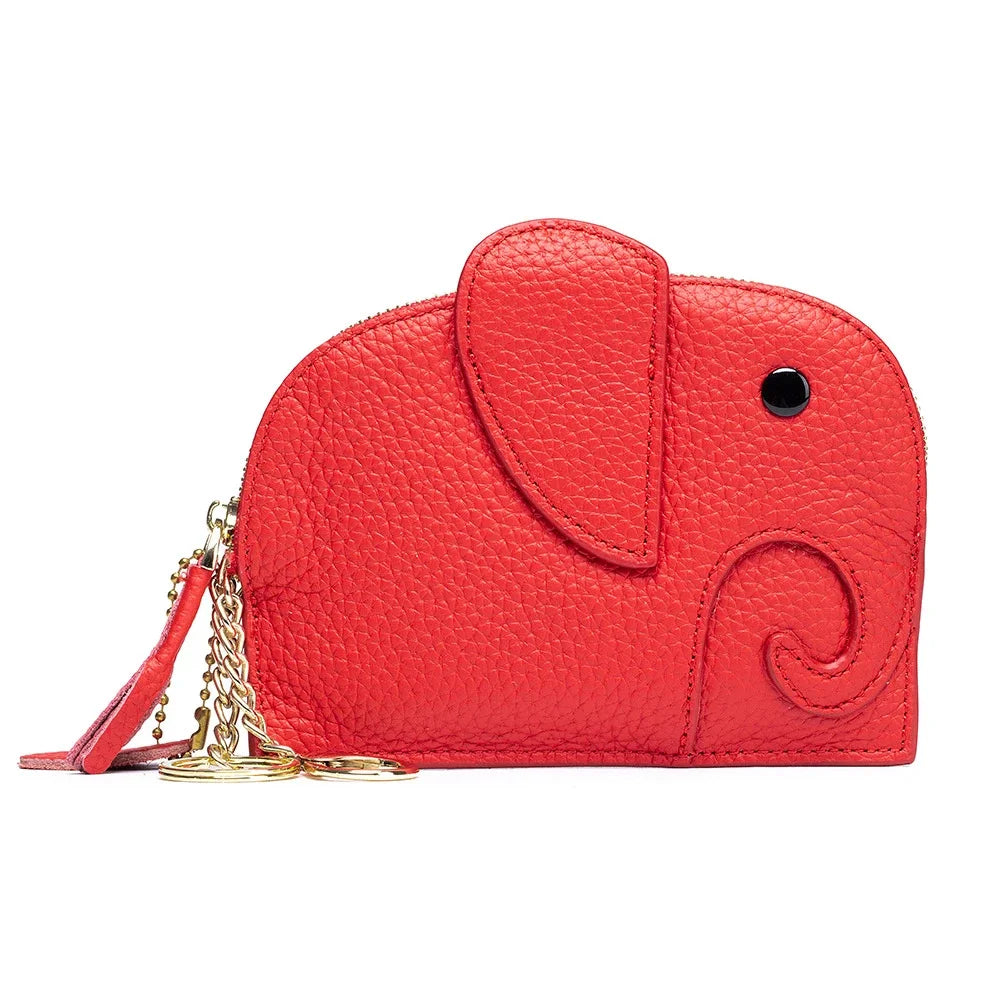 Purse Genuine Leather Elephant Mini Creative Cute Coin Bag