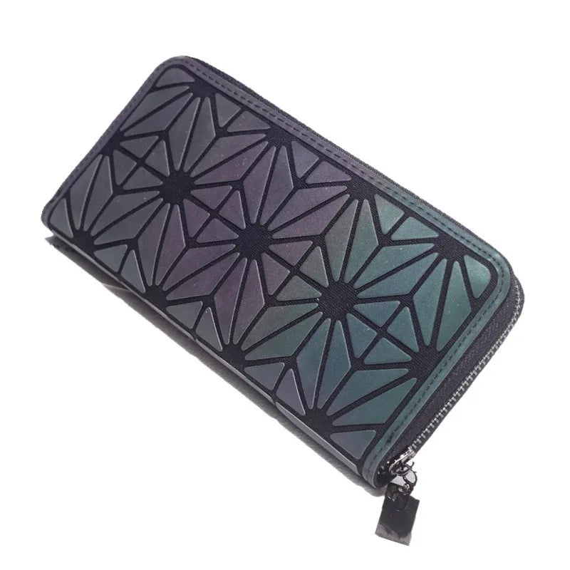 Purse Geometric Wallet Women Long women's Long Clutch Wallets Money Bag Wallet zipper Ladies Card Holder carteira portfel