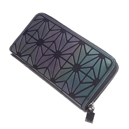Purse Geometric Wallet Women Long women's Long Clutch Wallets Money Bag Wallet zipper Ladies Card Holder carteira portfel