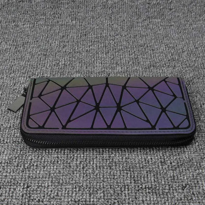 Purse Geometric Wallet Women Long women's Long Clutch Wallets Money Bag Wallet zipper Ladies Card Holder carteira portfel