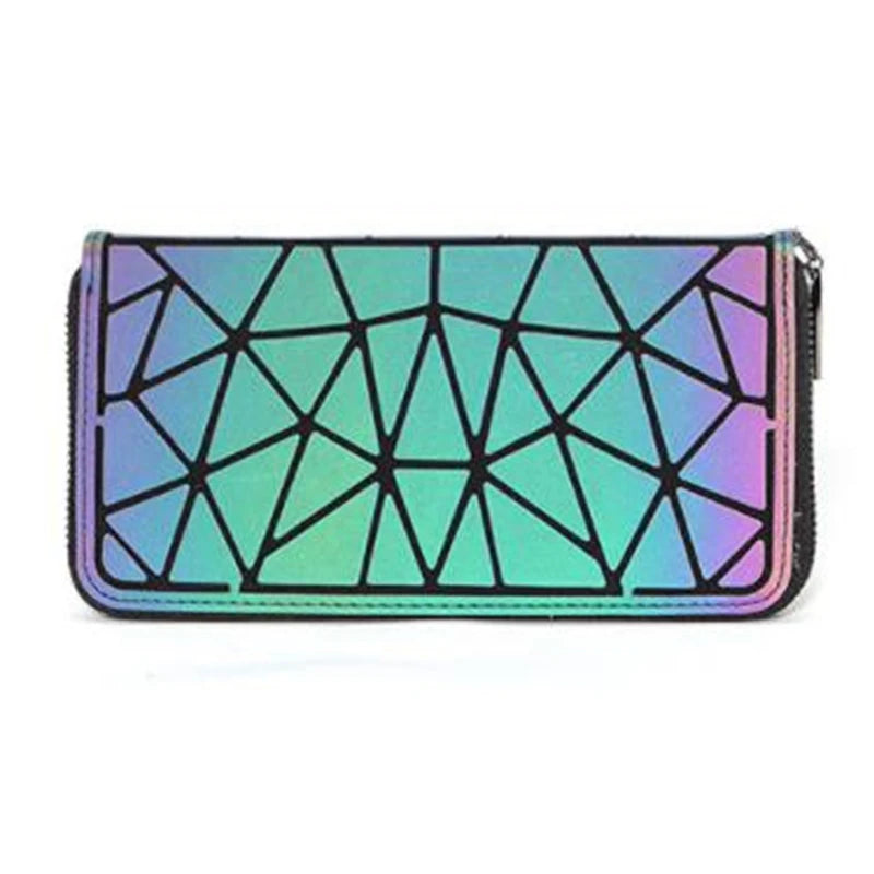 Purse Geometric Wallet Women Long women's Long Clutch Wallets Money Bag Wallet zipper Ladies Card Holder carteira portfel