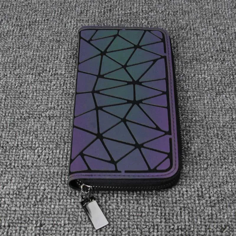 Purse Geometric Wallet Women Long women's Long Clutch Wallets Money Bag Wallet zipper Ladies Card Holder carteira portfel