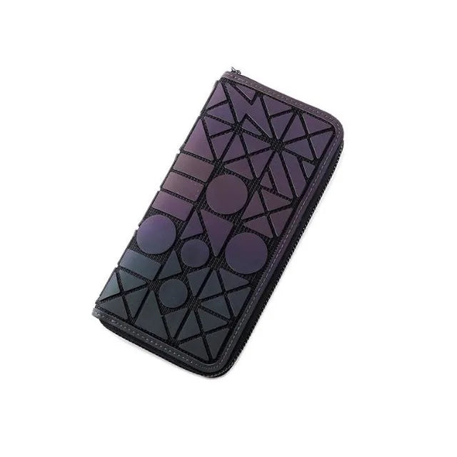 Purse Geometric Wallet Women Long women's Long Clutch Wallets Money Bag Wallet zipper Ladies Card Holder carteira portfel