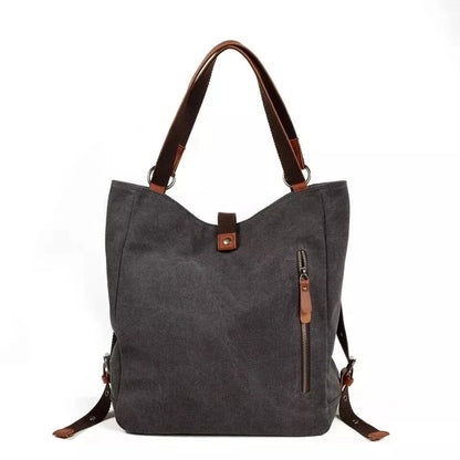 Purse Handbag for Women 2021 vintage Canvas Tote Bag Casual Shoulder Bag School Bag Rucksack Convertible Backpack