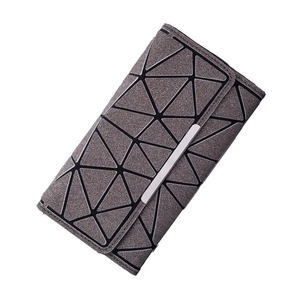 Purse bao bag Geometric Wallet women's Long Clutch Wallets Money Bag Three Folds Wallet Ladies Card Holder carteira portfel