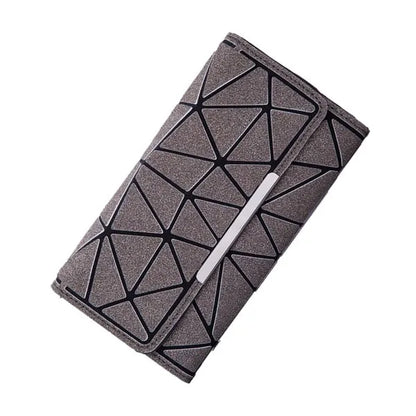 Purse bao bag Geometric Wallet women's Long Clutch Wallets Money Bag Three Folds Wallet Ladies Card Holder carteira portfel