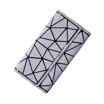 Purse bao bag Geometric Wallet women's Long Clutch Wallets Money Bag Three Folds Wallet Ladies Card Holder carteira portfel