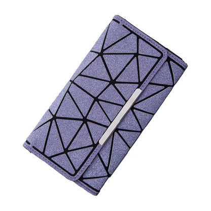 Purse bao bag Geometric Wallet women's Long Clutch Wallets Money Bag Three Folds Wallet Ladies Card Holder carteira portfel
