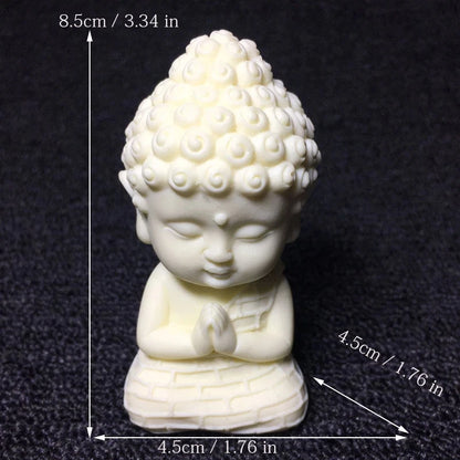 Q Version Tathagata Buddha Carved Buddha Statue Cute character model Home desktop decoration accessories Gift statue