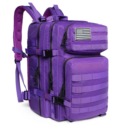 QT&QY Outdoor Tactical Backpacks 45L Large Capacity Man 3 Days Molle Assault Bags For Outdoor Trekking Camping Backpack