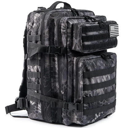 QT&QY Outdoor Tactical Backpacks 45L Large Capacity Man 3 Days Molle Assault Bags For Outdoor Trekking Camping Backpack