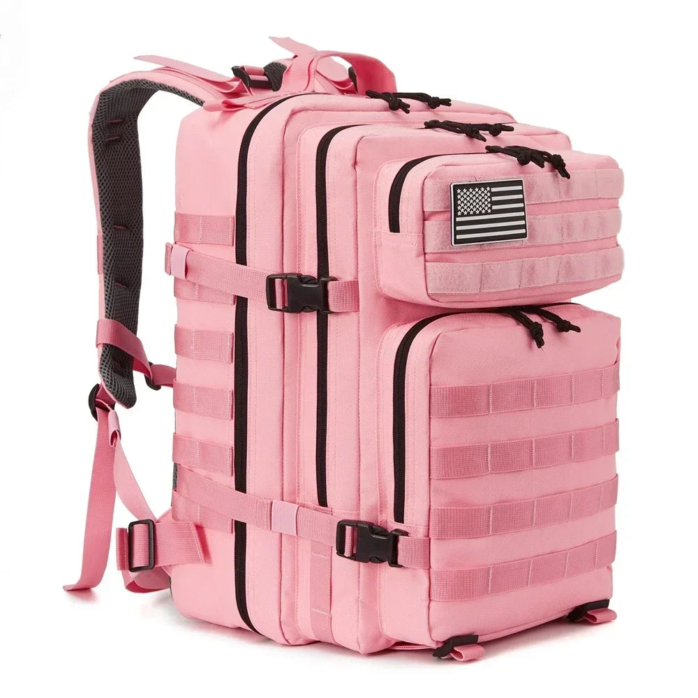 QT&QY Outdoor Tactical Backpacks 45L Large Capacity Man 3 Days Molle Assault Bags For Outdoor Trekking Camping Backpack