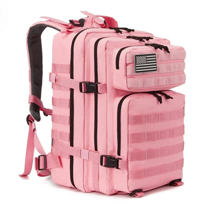 QT&QY Outdoor Tactical Backpacks 45L Large Capacity Man 3 Days Molle Assault Bags For Outdoor Trekking Camping Backpack