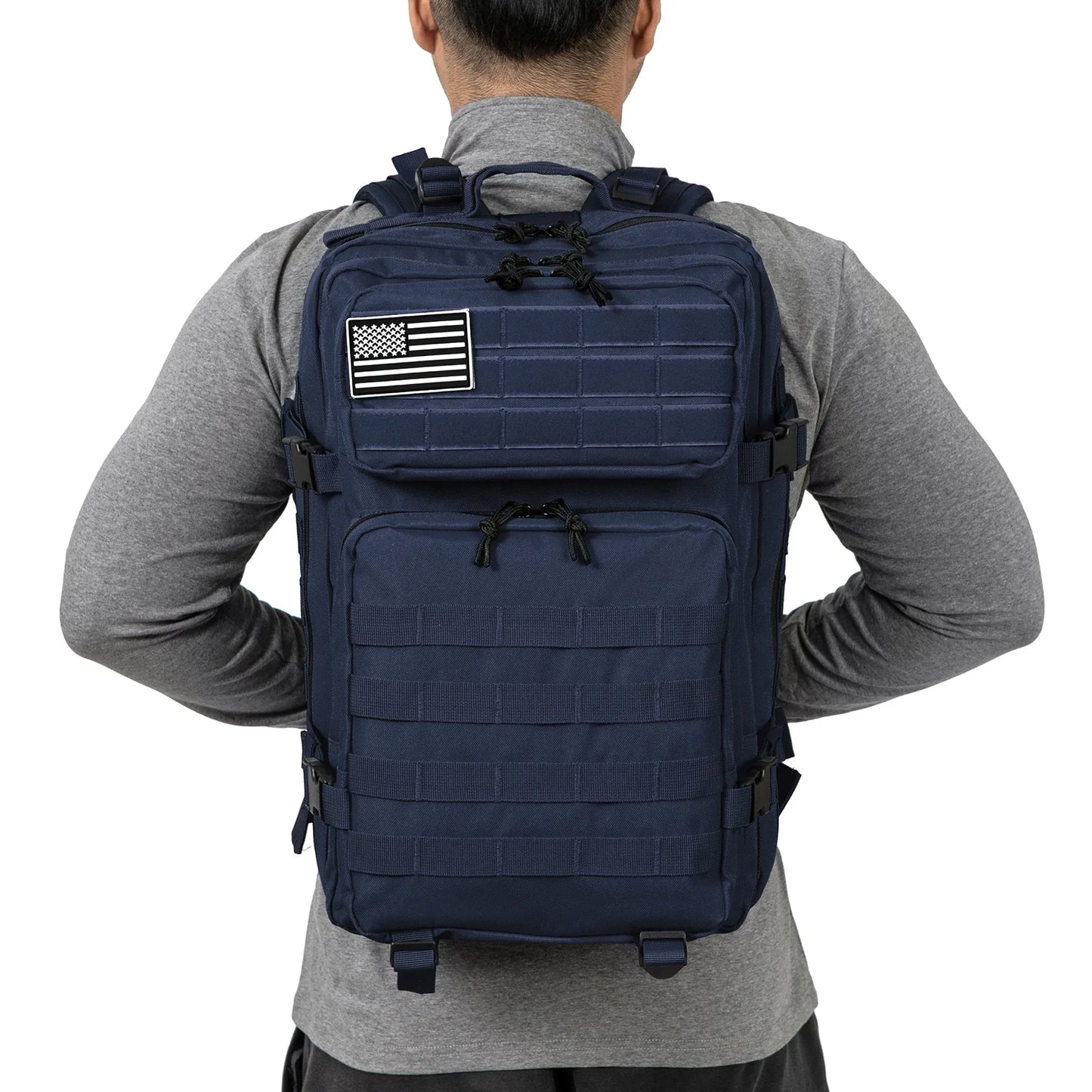 QT&QY Outdoor Tactical Backpacks 45L Large Capacity Man 3 Days Molle Assault Bags For Outdoor Trekking Camping Backpack