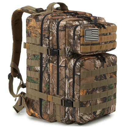 QT&QY Outdoor Tactical Backpacks 45L Large Capacity Man 3 Days Molle Assault Bags For Outdoor Trekking Camping Backpack
