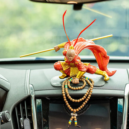 Qi Tian Da Sheng Sun Wukong Monkey Creative Car Decoration Dou Defeats Buddha Car Decoration Personalized Car Decoration