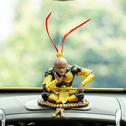 Qi Tian Da Sheng Sun Wukong Monkey Creative Car Decoration Dou Defeats Buddha Car Decoration Personalized Car Decoration