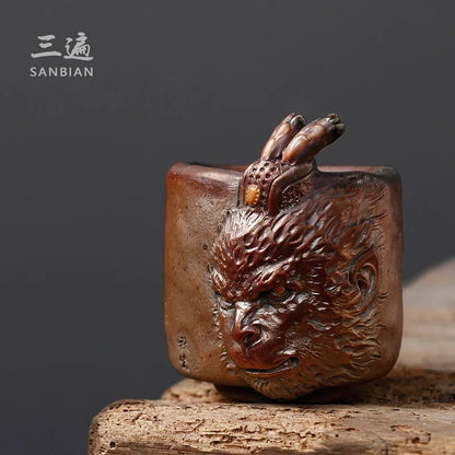 Qi Tian Da Sheng Wukong Firewood Burning Japanese Tea Cup Men's Tea Single Tea Cup Master Cup