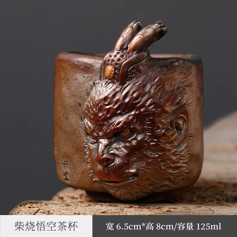 Qi Tian Da Sheng Wukong Firewood Burning Japanese Tea Cup Men's Tea Single Tea Cup Master Cup