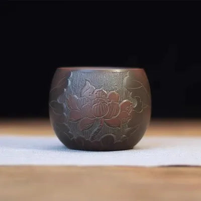 Qin Zhou Ceramic Qinzhou Ni Xing Tao(Not Yixing Clay Teapot)Handmade  teacup  for Puer oolong Kung Fu Cha Gift For Festival