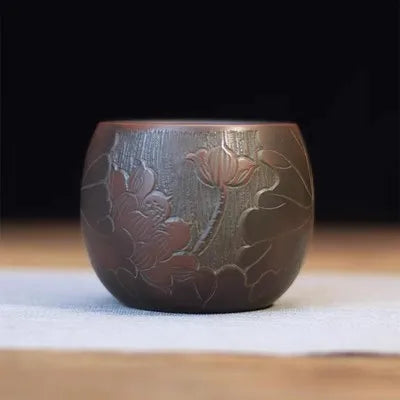 Qin Zhou Ceramic Qinzhou Ni Xing Tao(Not Yixing Clay Teapot)Handmade  teacup  for Puer oolong Kung Fu Cha Gift For Festival