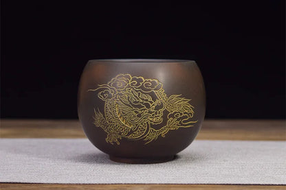 Qin Zhou Ceramic Qinzhou Ni Xing Tao(Not Yixing Clay Teapot)Handmade  teacup  for Puer oolong Kung Fu Cha Gift For Festival