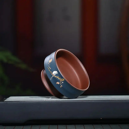 Qingxin Cup Yixing Yixing Clay Master Cup Raw Ore Purple Clay Clay Painting Green Mud Powder High-Grade Tea Cup One Piece Dropsh