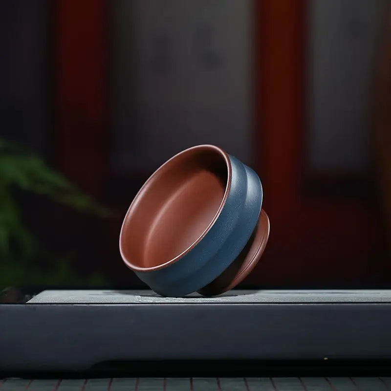 Qingxin Cup Yixing Yixing Clay Master Cup Raw Ore Purple Clay Clay Painting Green Mud Powder High-Grade Tea Cup One Piece Dropsh