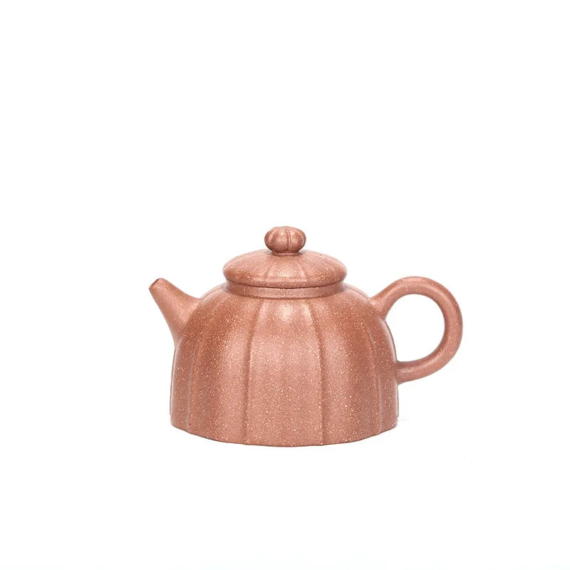 Qinquan-Handmade Zisha Pot with Multicolored Mud on Purple Clay, Handmade Kung-Fu Teaware, Purple Drinkware for Green Dark