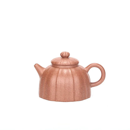 Qinquan-Handmade Zisha Pot with Multicolored Mud on Purple Clay, Handmade Kung-Fu Teaware, Purple Drinkware for Green Dark
