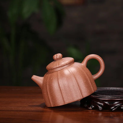 Qinquan-Handmade Zisha Pot with Multicolored Mud on Purple Clay, Handmade Kung-Fu Teaware, Purple Drinkware for Green Dark