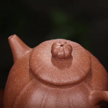 Qinquan-Handmade Zisha Pot with Multicolored Mud on Purple Clay, Handmade Kung-Fu Teaware, Purple Drinkware for Green Dark