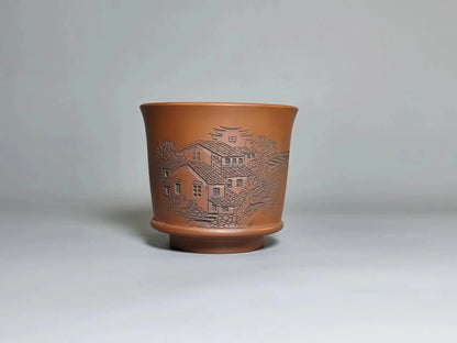 Qinzhou Nixing Tao Handmade Carving Master cup(Not Yixing Clay Teapot) teacup for Puer oolong Kung Fu Cha Gift For Festival