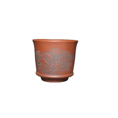 Qinzhou Nixing Tao Handmade Carving Master cup(Not Yixing Clay Teapot) teacup for Puer oolong Kung Fu Cha Gift For Festival