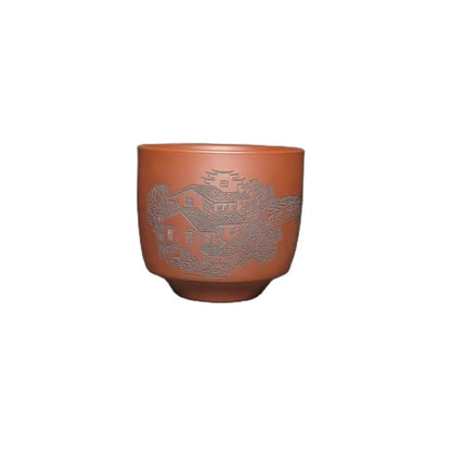 Qinzhou Nixing Tao Handmade Carving Master cup(Not Yixing Clay Teapot) teacup for Puer oolong Kung Fu Cha Gift For Festival