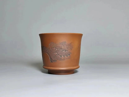 Qinzhou Nixing Tao Handmade Carving Master cup(Not Yixing Clay Teapot) teacup for Puer oolong Kung Fu Cha Gift For Festival