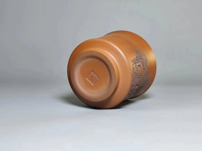 Qinzhou Nixing Tao Handmade Carving Master cup(Not Yixing Clay Teapot) teacup for Puer oolong Kung Fu Cha Gift For Festival
