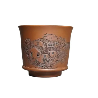 Qinzhou Nixing Tao Handmade Carving Master cup(Not Yixing Clay Teapot) teacup for Puer oolong Kung Fu Cha Gift For Festival