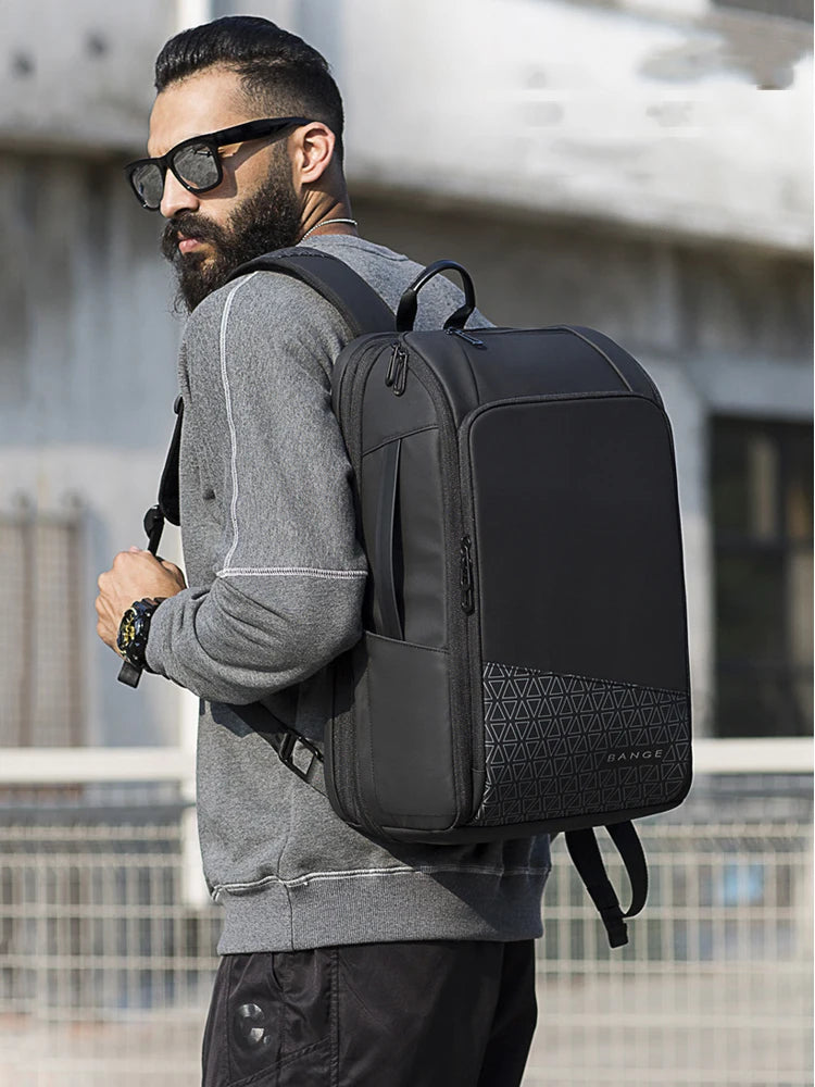 Quality 15.6" Laptop Travel Business Style Backpack Men  Scalable Large Capacity Anti-theft Male Women Luxury Luggage Tote Bags