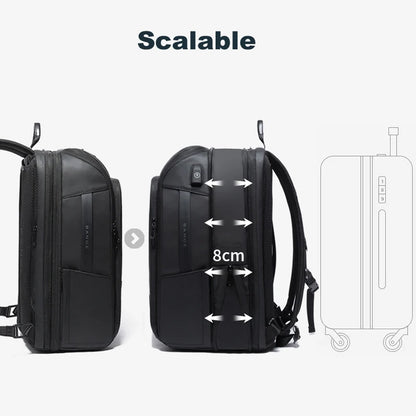 Quality 15.6" Laptop Travel Business Style Backpack Men  Scalable Large Capacity Anti-theft Male Women Luxury Luggage Tote Bags