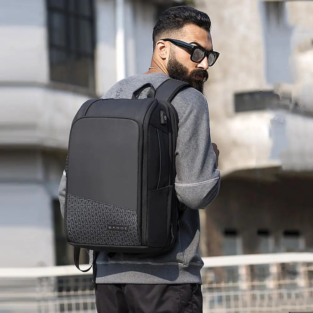 Quality 15.6" Laptop Travel Business Style Backpack Men  Scalable Large Capacity Anti-theft Male Women Luxury Luggage Tote Bags