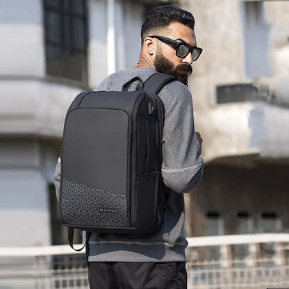 Quality 15.6" Laptop Travel Business Style Backpack Men  Scalable Large Capacity Anti-theft Male Women Luxury Luggage Tote Bags