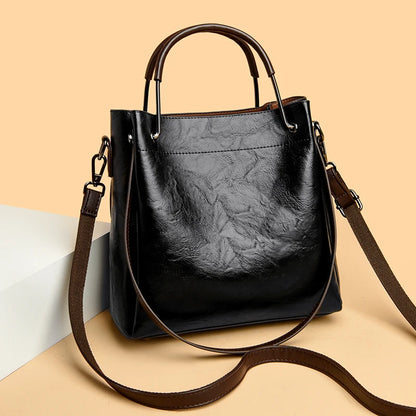 Quality Leather Soft Leather Women Totes Bag 2024 New Luxury Female Shoulder Crossbody Bag Designer Ladies Handbag Messenger Sac